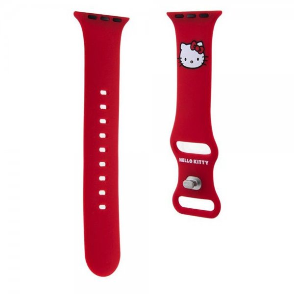 Hello Kitty Apple Watch 38/40/41/42mm Armbånd Liquid Silicone Rød