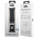 Karl Lagerfeld Apple Watch 38/40/41/42mm Armbånd Rubber NFT Choupette Svart