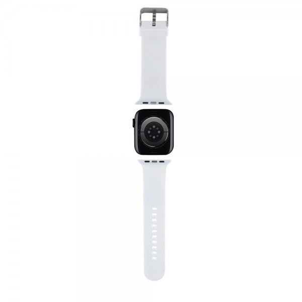 Karl Lagerfeld Apple Watch 38/40/41/42mm Armbånd Rubber NFT Choupette Hvit