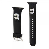 Karl Lagerfeld Apple Watch 38/40/41mm Armbånd Rubber NFT Karl & Choupette Svart