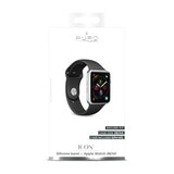 Puro Apple Watch 38/40/41/42mm Armbånd ICON Silicone Band Svart