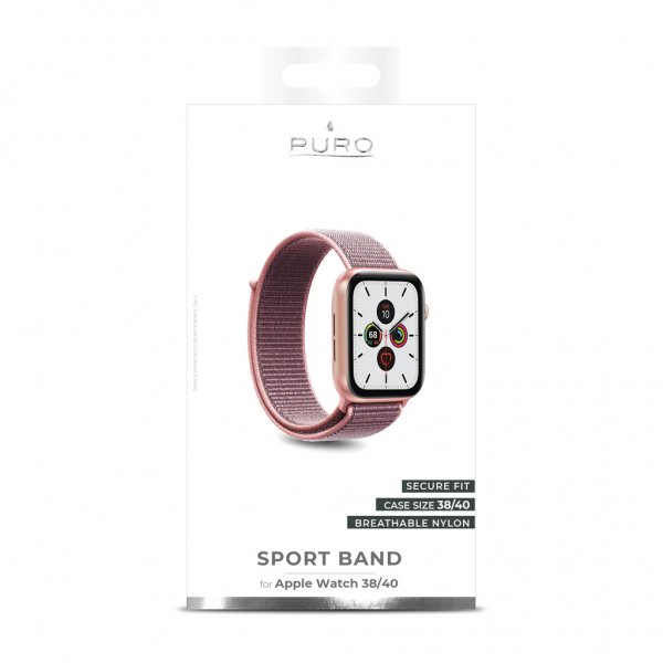Puro Apple Watch 38/40/41/42mm Armbånd Sport Band Rose