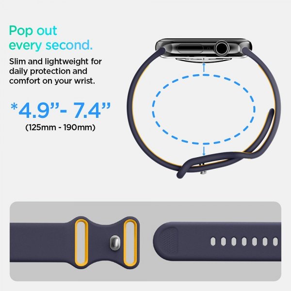 Spigen Apple Watch 40/41/42mm Armbånd Nano Pop Blueberry Navy