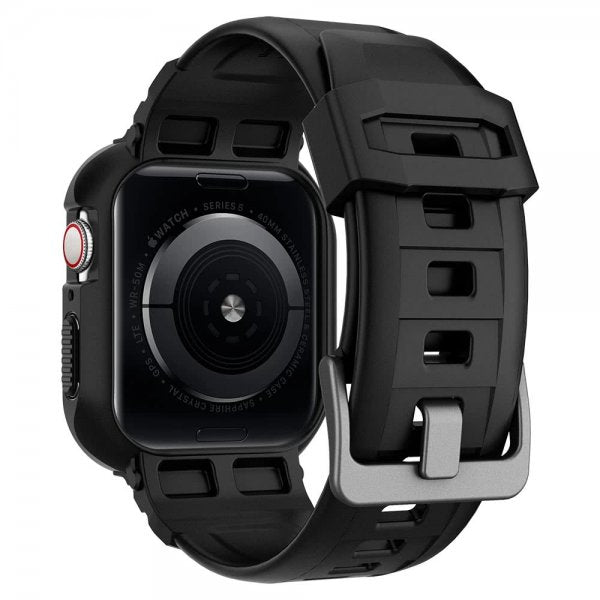 Spigen Apple Watch 40/41mm Deksel med Armbånd Rugged Armor Pro Svart