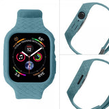 Apple Watch 41mm Armbånd Vevtekst Grønnblå