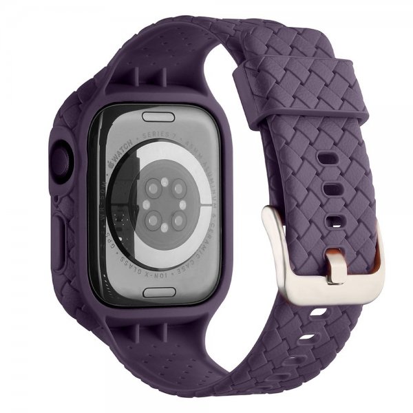 Apple Watch 41mm Armbånd Vevtekstur Lilla