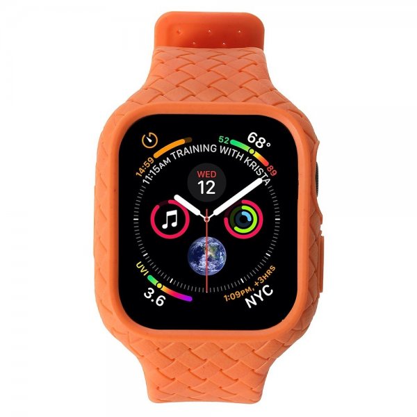 Apple Watch 41mm Armbånd Vevtekstur Oransje