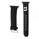 Karl Lagerfeld Apple Watch 44/45/46mm/Apple Watch Ultra Armbånd Rubber NFT Choupette Svart