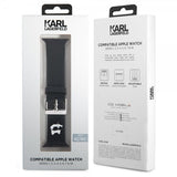 Karl Lagerfeld Apple Watch 44/45/46mm/Apple Watch Ultra Armbånd Rubber NFT Choupette Svart