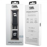 Karl Lagerfeld Apple Watch 42/44/45mm/Apple Watch Ultra Armbånd Rubber NFT Karl & Choupette Svart