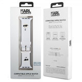 Karl Lagerfeld Apple Watch 44/45/46mm/Apple Watch Ultra Armbånd Rubber NFT Karl & Choupette Hvit