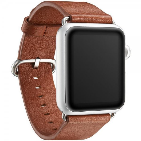 Kavaj Apple Watch 44/45/46mm/Apple Watch Ultra Armbånd Barcelona Brun