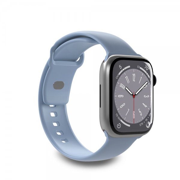 Puro Apple Watch 44/45/46mm/Apple Watch Ultra Armbånd ICON Silicone Band Powder Blue