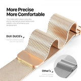 Dux Ducis Apple Watch 44/45/46mm/Apple Watch Ultra Armbånd Milanese Pro Series Gull