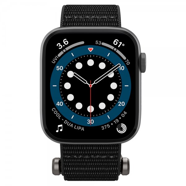 Spigen Apple Watch 44/45/46mm/Ultra 49mm Armbånd DuraPro Flex Svart