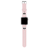 Karl Lagerfeld Apple Watch 42/44/45mm/Apple Watch Ultra Armbånd Karl & Choupette Rosa