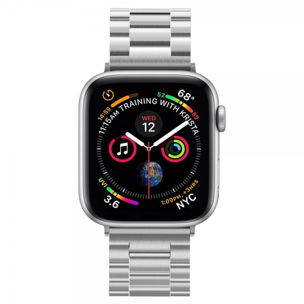 Spigen Apple Watch 42/44/45mm/Apple Watch Ultra Armbånd Modern Fit Sølv