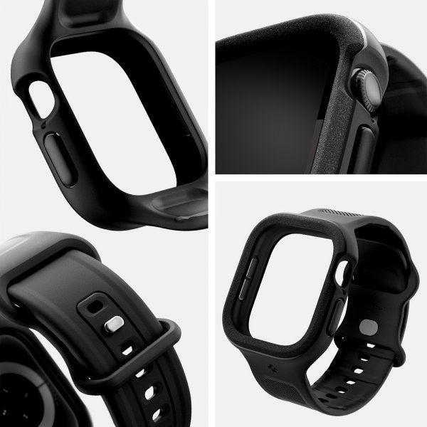 Spigen Apple Watch 42mm (Series 10/11) Armbånd og Deksel Vault Pro Matte Black