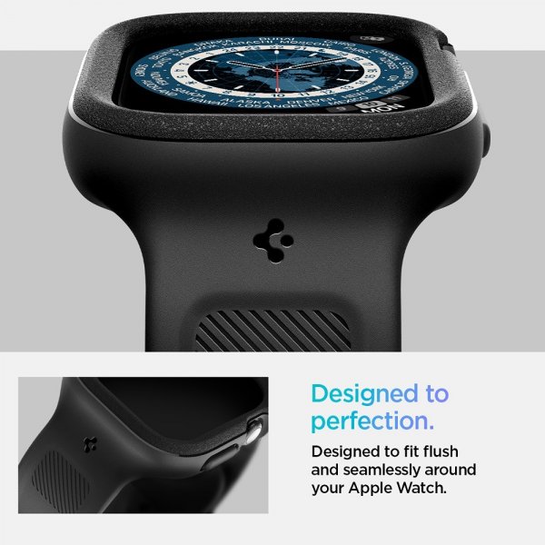 Spigen Apple Watch 42mm (Series 10/11) Armbånd og Deksel Vault Pro Matte Black