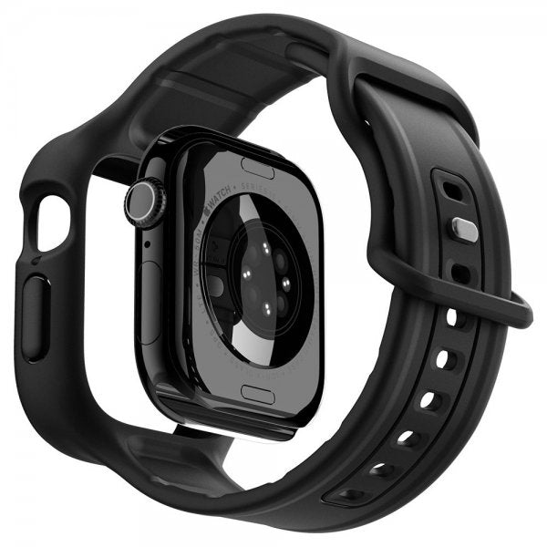 Spigen Apple Watch 42mm (Series 10/11) Armbånd og Deksel Vault Pro Matte Black