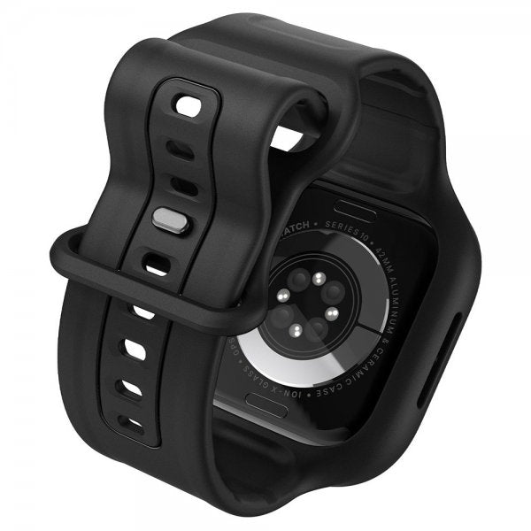 Spigen Apple Watch 42mm (Series 10/11) Armbånd og Deksel Vault Pro Matte Black