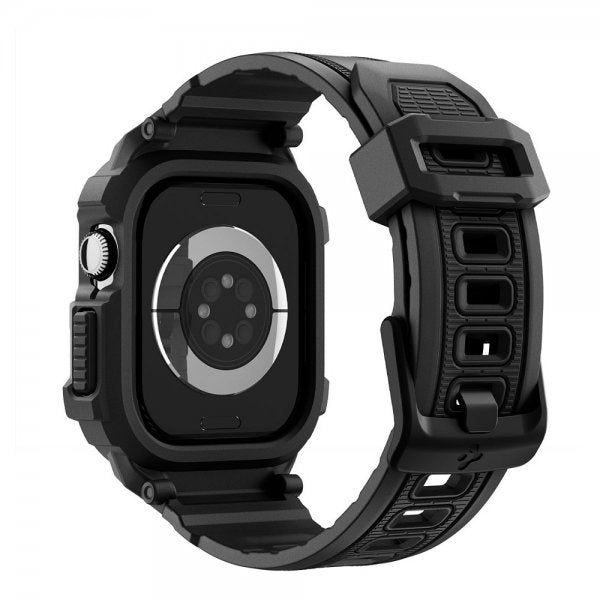 Spigen Apple Watch 42mm (Series 10/11) Armbånd Rugged Armor Pro 2 Matte Black