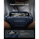 Spigen Apple Watch 42mm (Series 10/11) Armbånd Rugged Armor Pro 2 Navy Blue