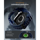 Spigen Apple Watch 42mm (Series 10/11) Armbånd Rugged Armor Pro 2 Navy Blue