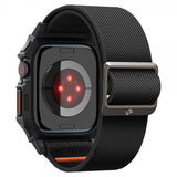 Spigen Apple Watch 42mm (Series 10/11) Armbånd og Deksel Lite Fit Pro Matte Black