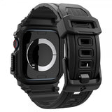 Spigen Apple Watch 42mm (Series 10/11) Armbånd og Deksel Rugged Armor Pro Matte Black