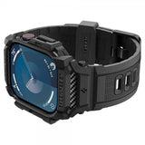 Spigen Apple Watch 42mm (Series 10/11) Armbånd og Deksel Rugged Armor Pro Matte Black