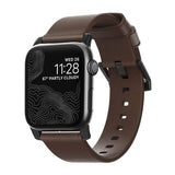 Nomad Apple Watch 44/45/46mm/Apple Watch Ultra Armbånd Modern Band Black Hardware Rustic Brown