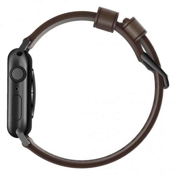 Nomad Apple Watch 44/45/46mm/Apple Watch Ultra Armbånd Modern Band Black Hardware Rustic Brown