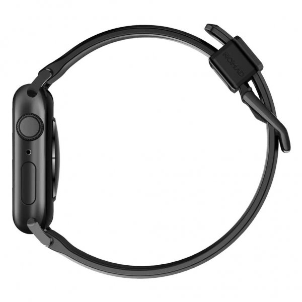 Nomad Apple Watch 44/45/46mm/Apple Watch Ultra Armbånd Rugged Band Black Hardware Svart