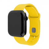 Fixed Apple Watch 44/45/46mm Armbånd Silicone Sporty Strap Gul