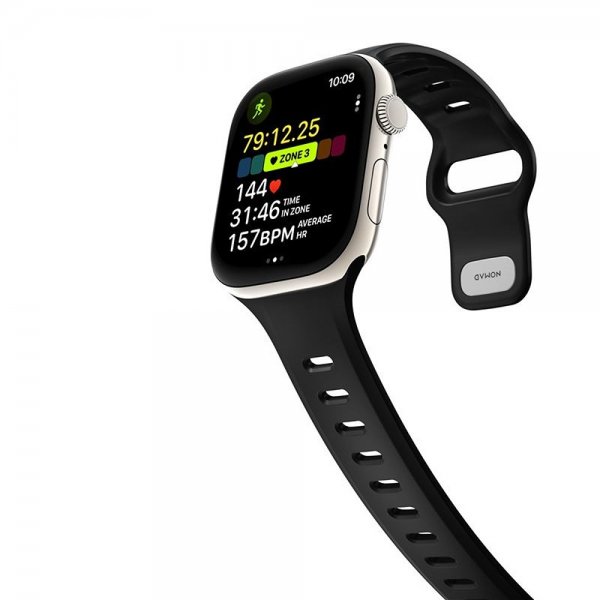 Nomad Apple Watch 44/45/46mm Armbånd Tempo Band Svart