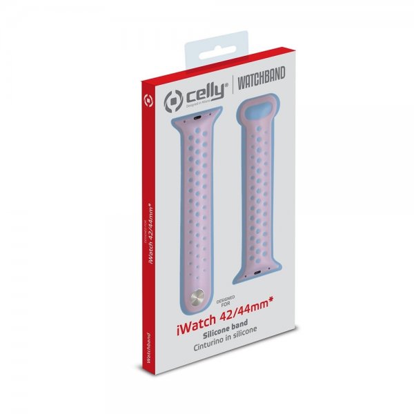 Celly Apple Watch 44/45/46mm Armbånd Watchband Rosa