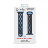 Celly Apple Watch 44/45/46mm Armbånd Watchband Svart