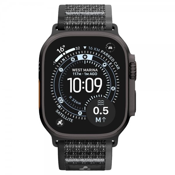 Spigen Apple Watch 44/45/46mm/Ultra 49mm Armbånd Athlex Air 2 Active Black Gray