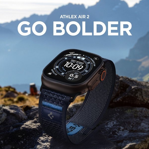 Spigen Apple Watch 44/45/46mm/Ultra 49mm Armbånd Athlex Air 2 Active Navy