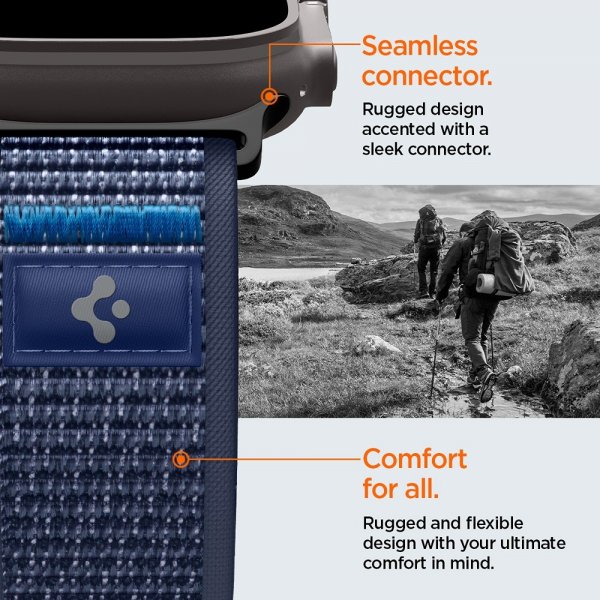 Spigen Apple Watch 44/45/46mm/Ultra 49mm Armbånd Athlex Air 2 Active Navy
