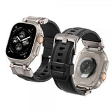 Spigen Apple Watch 44/45/46mm/Ultra 49mm Armbånd DuraPro Armor PU Svart