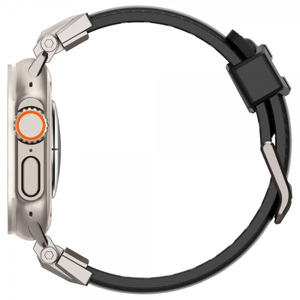 Spigen Apple Watch 44/45/46mm/Ultra 49mm Armbånd DuraPro Armor PU Svart