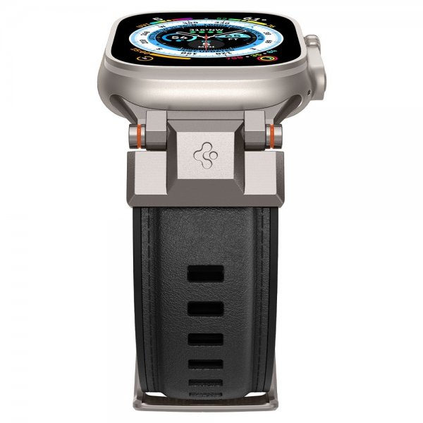 Spigen Apple Watch 44/45/46mm/Ultra 49mm Armbånd DuraPro Armor PU Svart