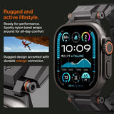 Spigen Apple Watch 44/45/46mm/Ultra 49mm Armbånd DuraPro Armor Svart