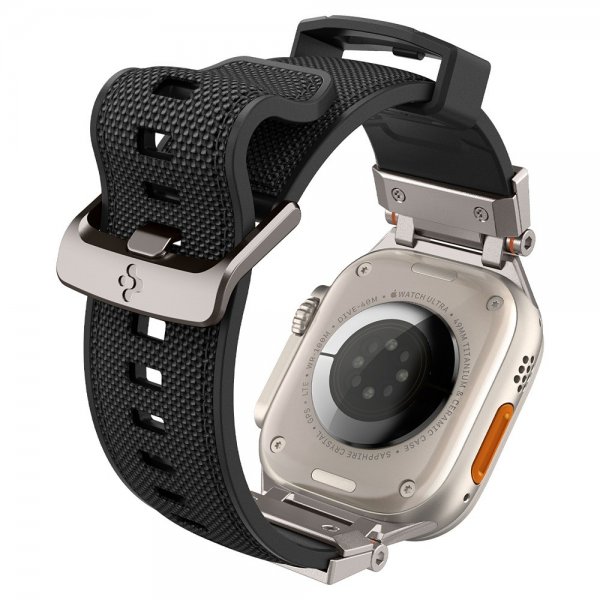 Spigen Apple Watch 44/45/46mm/Ultra 49mm Armbånd DuraPro Armor Svart