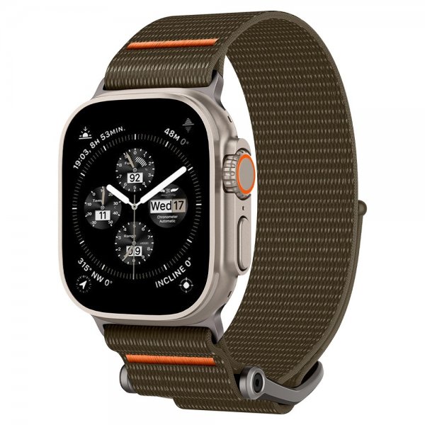 Spigen Apple Watch 44/45/46mm/Ultra 49mm Armbånd DuraPro Flex Khaki