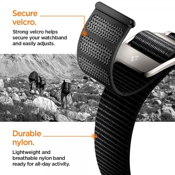 Spigen Apple Watch 44/45/46mm/Ultra 49mm Armbånd DuraPro Flex Svart