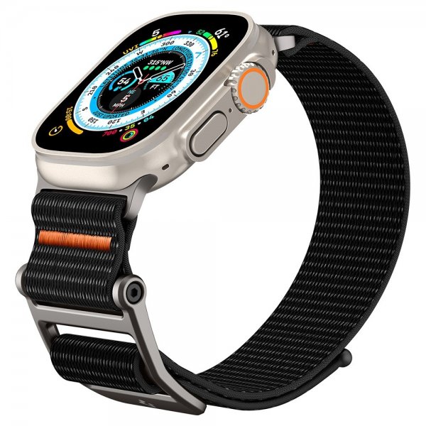Spigen Apple Watch 44/45/46mm/Ultra 49mm Armbånd DuraPro Flex Svart