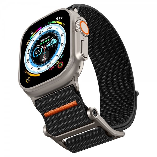 Spigen Apple Watch 44/45/46mm/Ultra 49mm Armbånd DuraPro Flex Svart